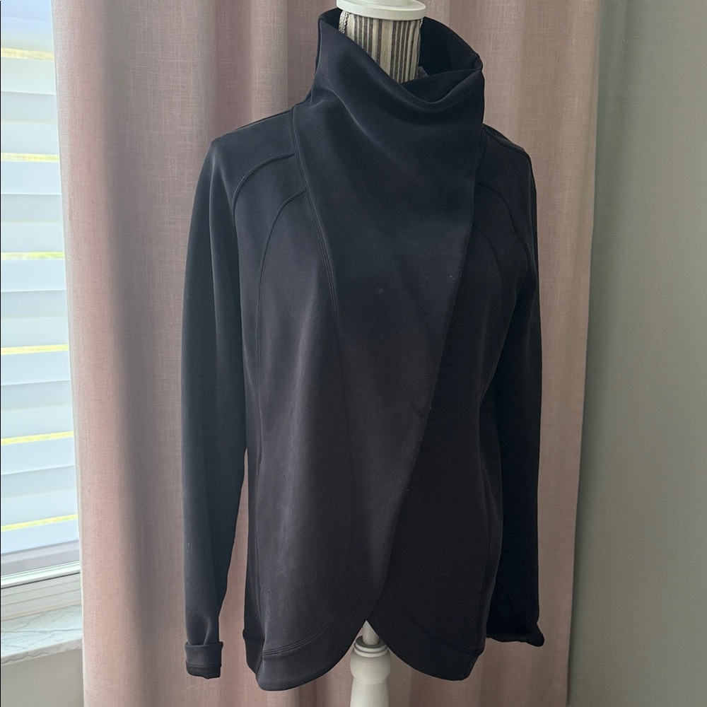 Lululemon Athletica Black Cowl Neck Sweater